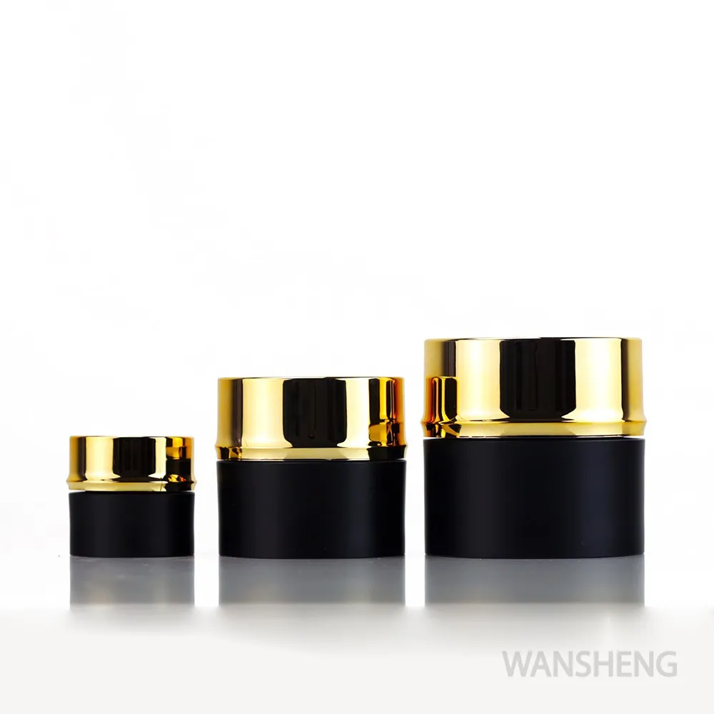 30ml Matte Black Gold Cap Cosmetic Jar Buy Cosmetic Jar,Cosmetic Jar