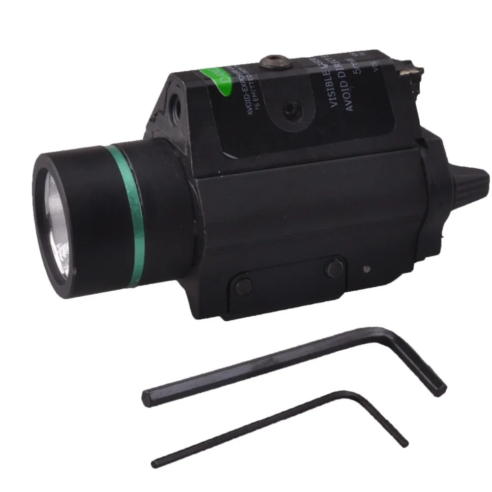 2 In1 Combo Cree Tactical Flashlight Green Sight Combo With Pressure