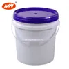 Customed PP plastic bucket with lid and handle for chemical use
