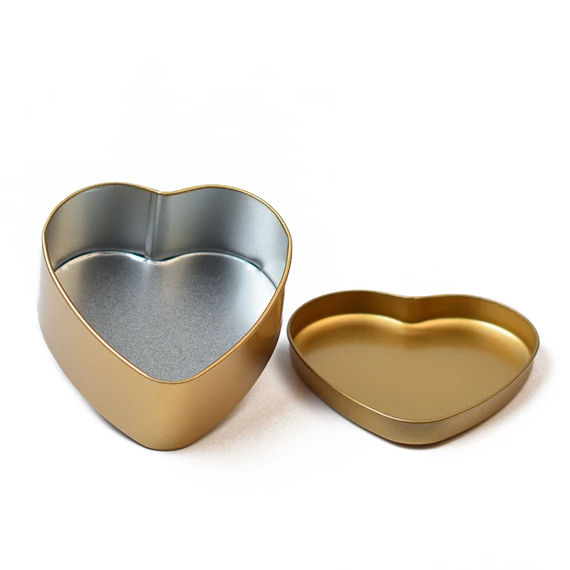 

Durable package tin box manufacturer heart shape empty tins wholesale small metal tins with lids