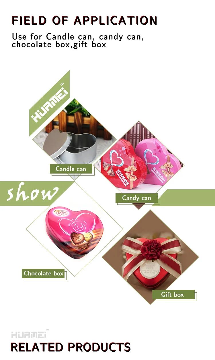 Wholesale Cheap Price Heart Shape Cosmetic Cream Jar Cake Tin Box