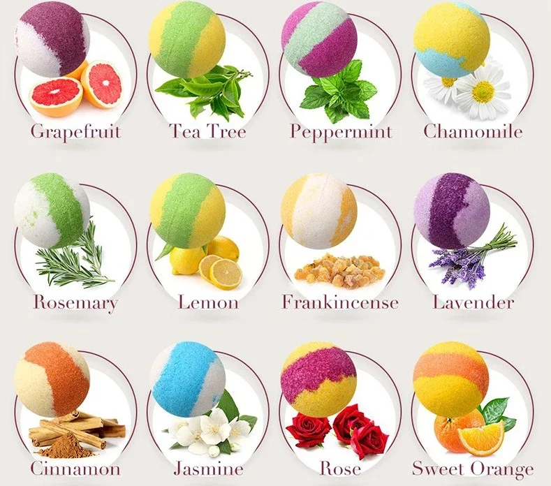 
kids bath bombs organic natural bomb gift sets packing bath salt ball wholesale 