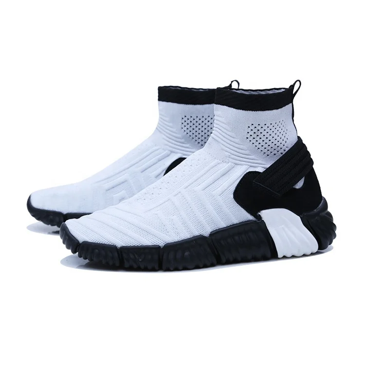 

Custom logo brand trendy casual men slip-on high top running sport sneakers, Picture