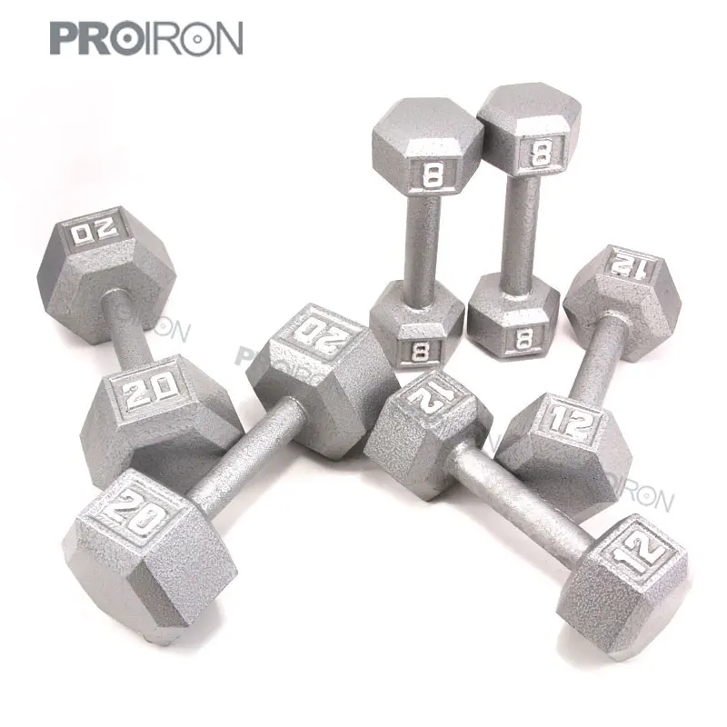 Wholesale 25 Pound Painted Cast Iron Fixed Hex Dumbbell For Sale Buy
