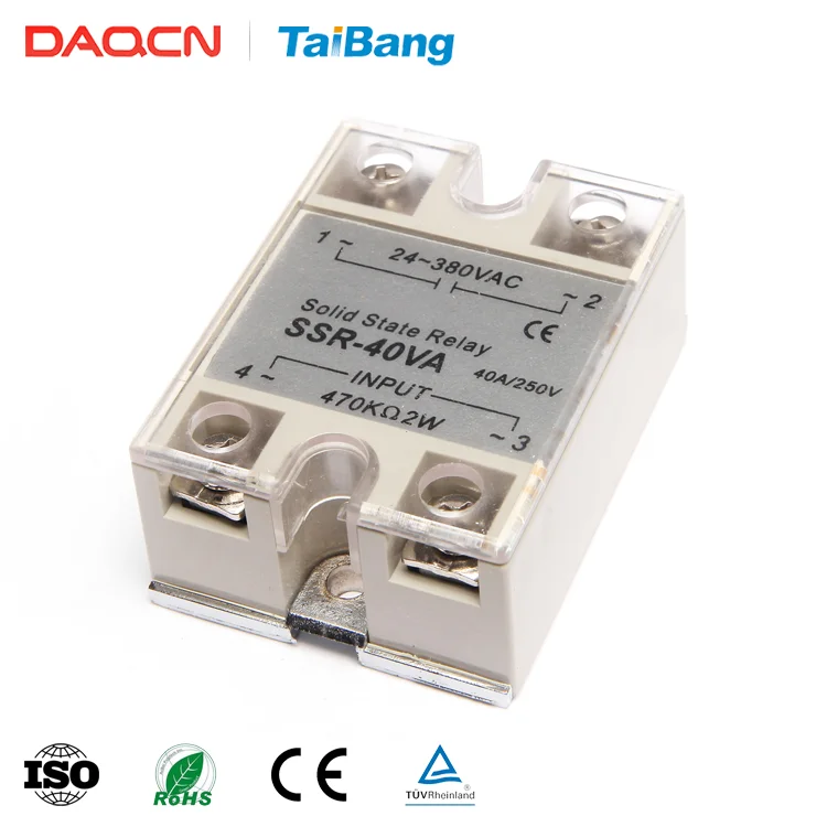 Daqcn Ssr-40va Single Phase Normally Closed Solid State ...