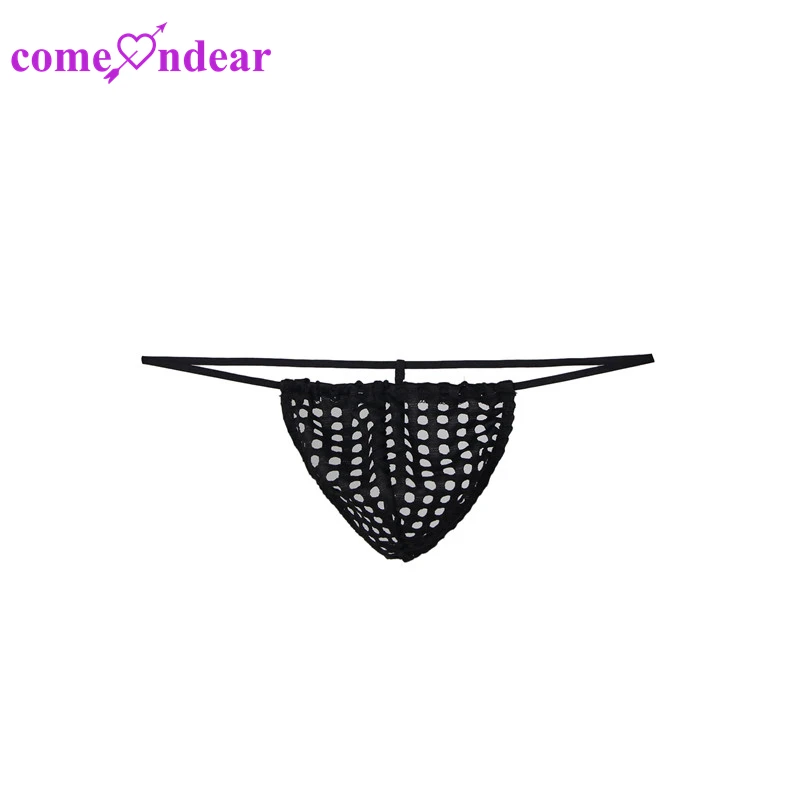 

Wholesale Black Transparent  Gay Underwear Men Sexy Lace Panty