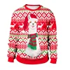 Snowman Ladies Cotton Knitting Deer Adult Pullover Knitwear Elk Sweaters Women Winter Christmas
