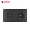 Songri High End SEU6BK Series 16A 250V Double Germany Socket