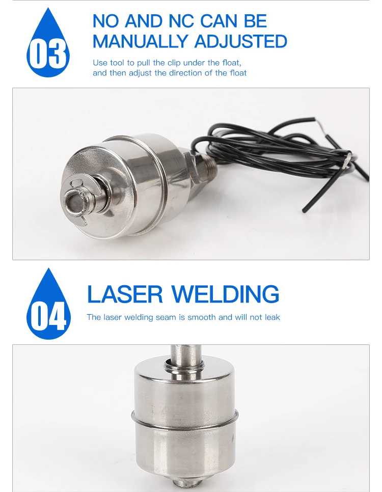 mini float level switch,water tank level float switch,electrical float switch