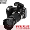 PROTAX D3000 16MP HD Half DSLR Professional Digital Cameras with 21x Telephoto Wide Angle Lens Cameras