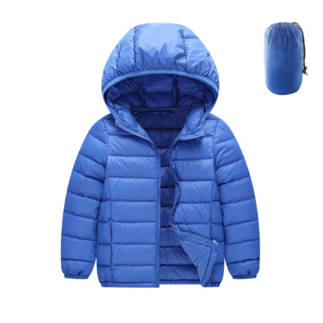 

Kids Girls Boys White Duck Down Jacket 90% Winter Warm Ultra Light Children Jacket, Customized