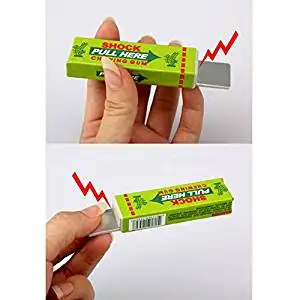 ctric Shock Chewing Gum Safety Trick Joke Toy Electric Shock Shocking Chewing Gum Funny Toy Pull Head