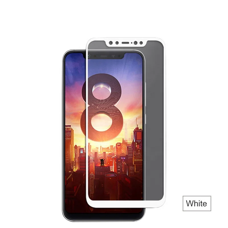 

Free Shipping OEM ODM Mobile Screen Protector Tempered Glass for xiaomi 8 Tempered Glass Screen Protector Easy Install Tool, Black/white