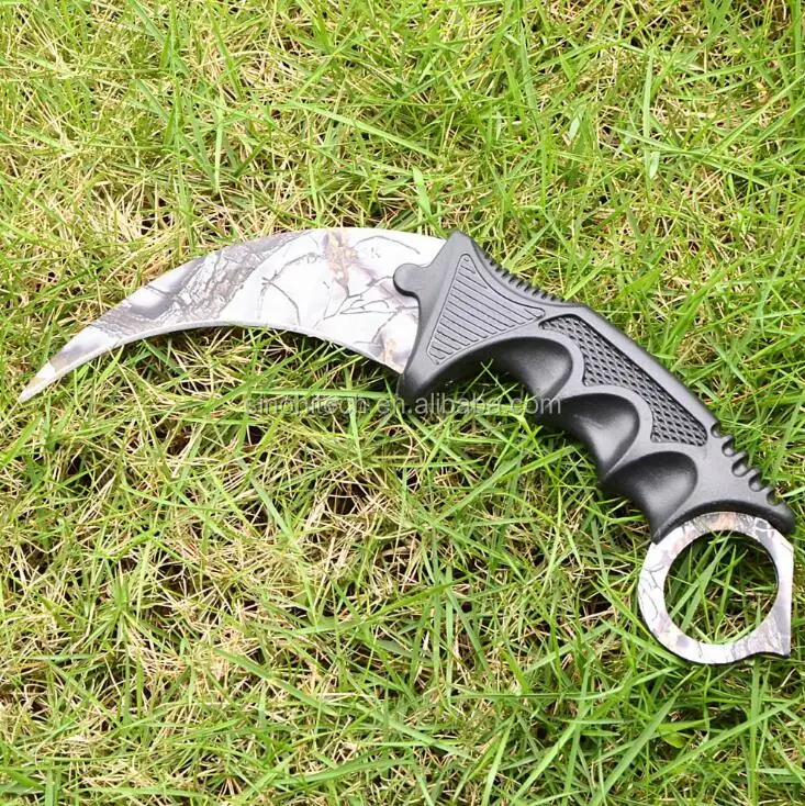 Doppler Phase Csgo Karambit Knife Plastic Handle Game Karambit Trainer Outdoor Hunting Tool