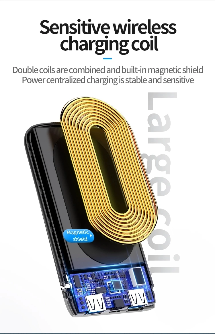 Innisfox Hot Sale Power Bank 20000mah With Wireless Charging - ANKUX.COM
