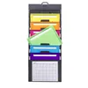 F/C Size unique clear thick plastic rackwall mounted pocket file holder organizer folders