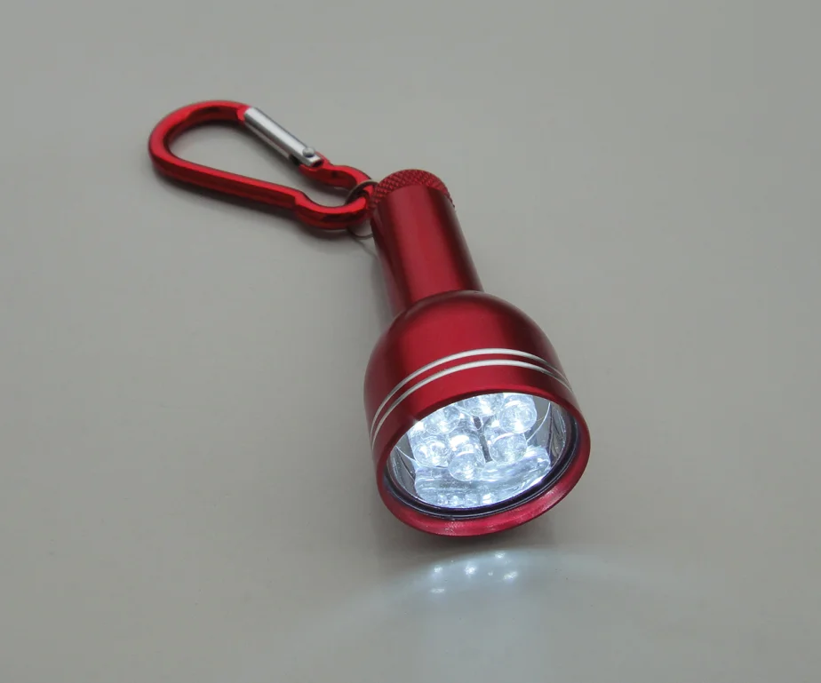 
factory price keychain flashlight metal carabiner keychain led keychain aluminum alloy 