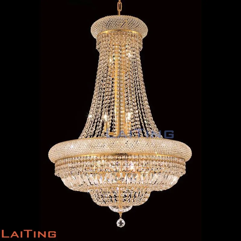 

Gold Finish Royal Crystal Chandelier Light LT-71024