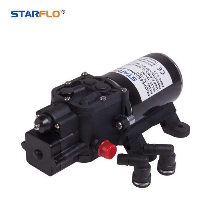 

STARFLO 100PSI 5.1LPM DC 12v dc battery backpack electric liquid transfer dc sprayer pump for misting