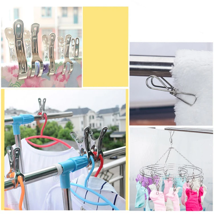 Popular Fashion Stainless Steel Clothes Hanging Clothing Pegs Buy