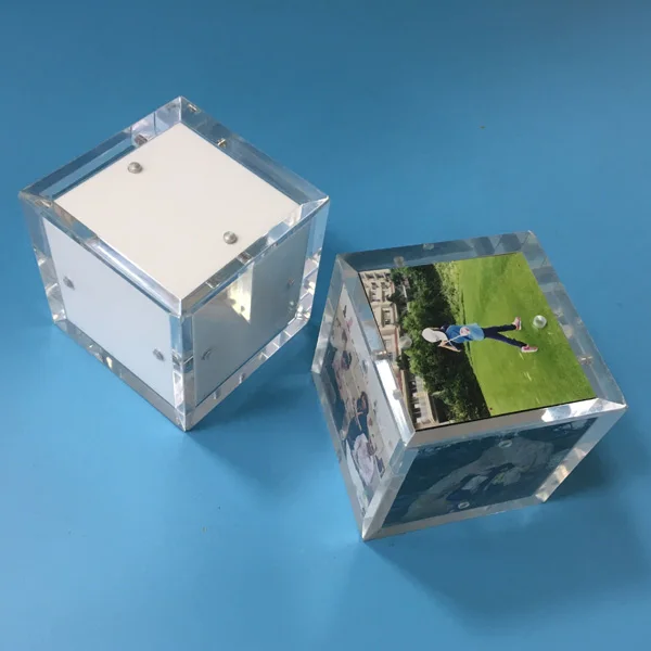 Custom Wholesale Clear Acrylic Box Frame Acrylic Delicate Photo Frame