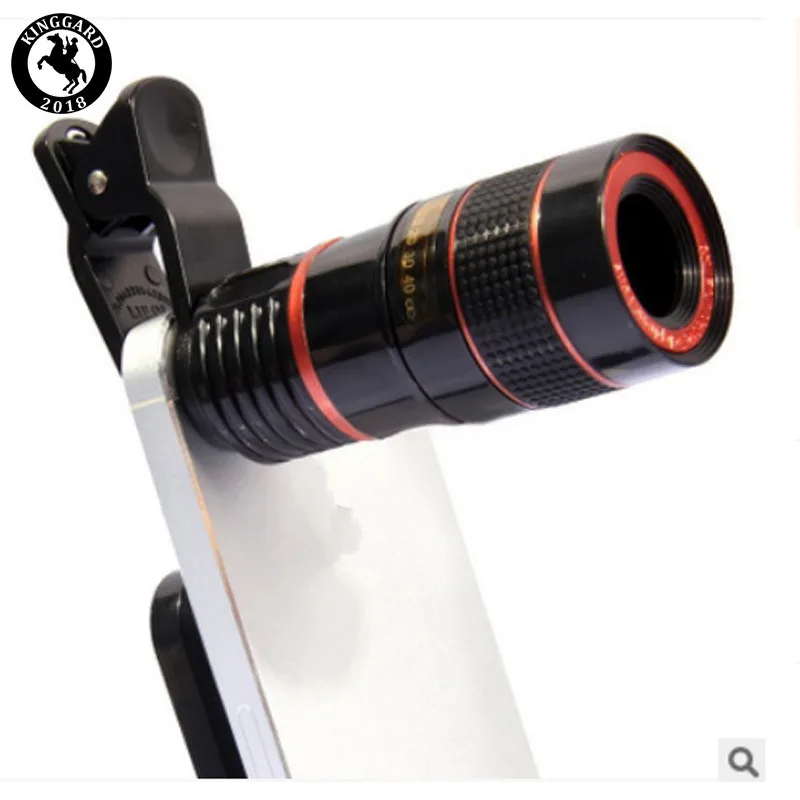 

mobile used 8x zoom camera lens with universal clip, Black, silver, red, blue, gold
