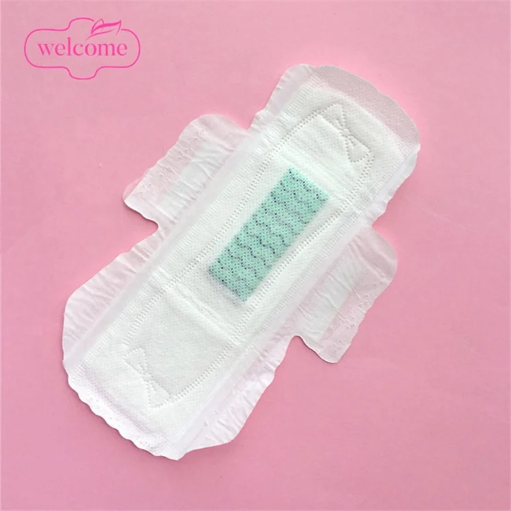 

Shenzhen ultra thin organic anion nano sliver sanitary napkin with negative ion, White,yellow,pink