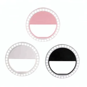Portable LED Ring Light Smartphone Selfies