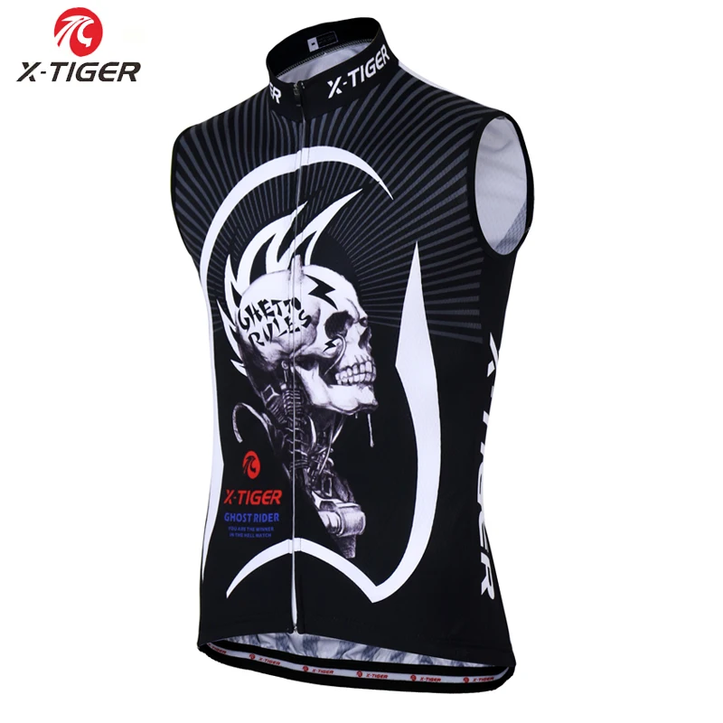 

X-TIGER 2019 Pro Cycling Jersey Sleeveless Cycling Vests Jersey Bicycle Clothing