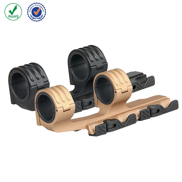 

AR 15 scope mount aluminum 30 or 35mm double ring QD fits 21.2mm picatinny rail for hunting HK24-0164, Black tactical accessories