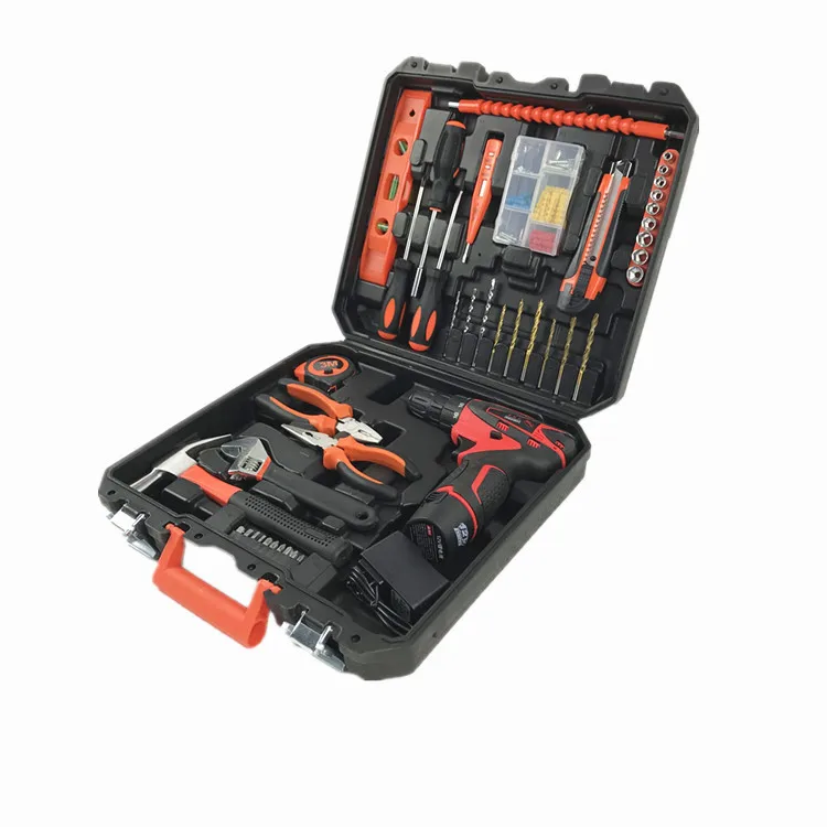 44pcs office and house repairing hand tool sets in plastic box