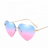

Sinle Fashion Design sun glass heart shape sunglasses for ladies