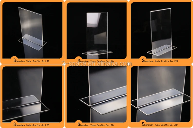 Acrylic Counter Poster Holder Perspex Leaflet Display Stand A3 A4 A5 A6 A7  A8 A9