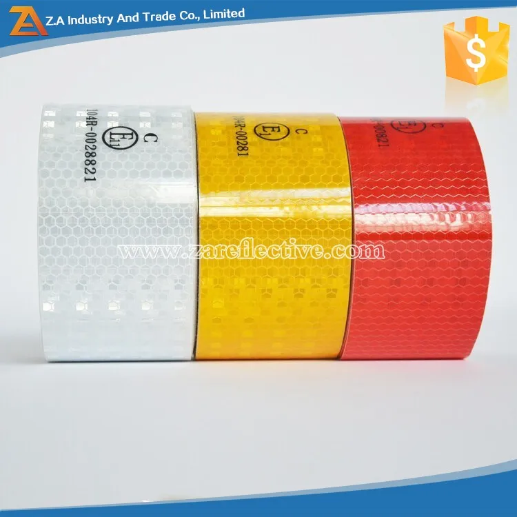 Pvc Ece 104r 00821 Reflective Tape For Traffic Safety,White/red/yellow ...
