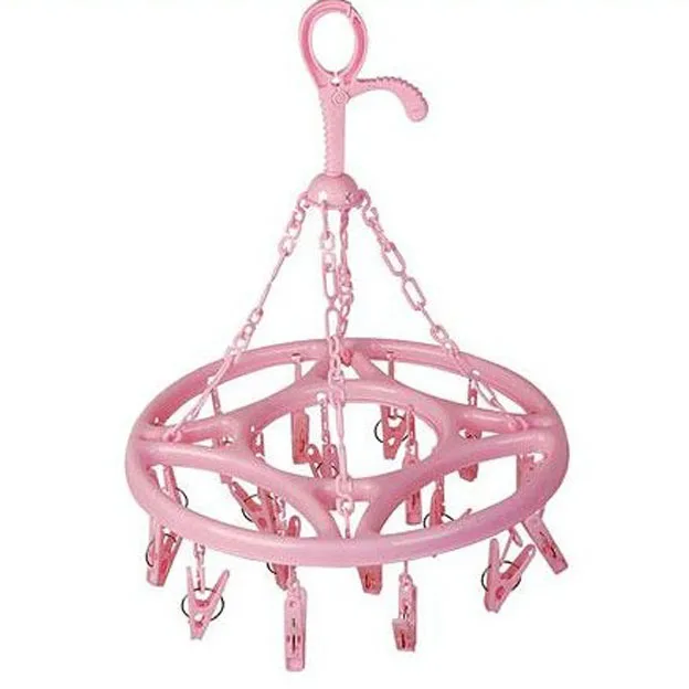 Round Plastic Clothes Hanger With Clips Factory Price Buy Plastic