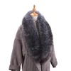 Hot Wholesale Price Women And Men Raccoon Faux Fur Collar For Short Leather Jacket