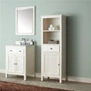 Solid wood Bathroom Vanity Set with mirror, modern bathroom vanity combo with linen tower