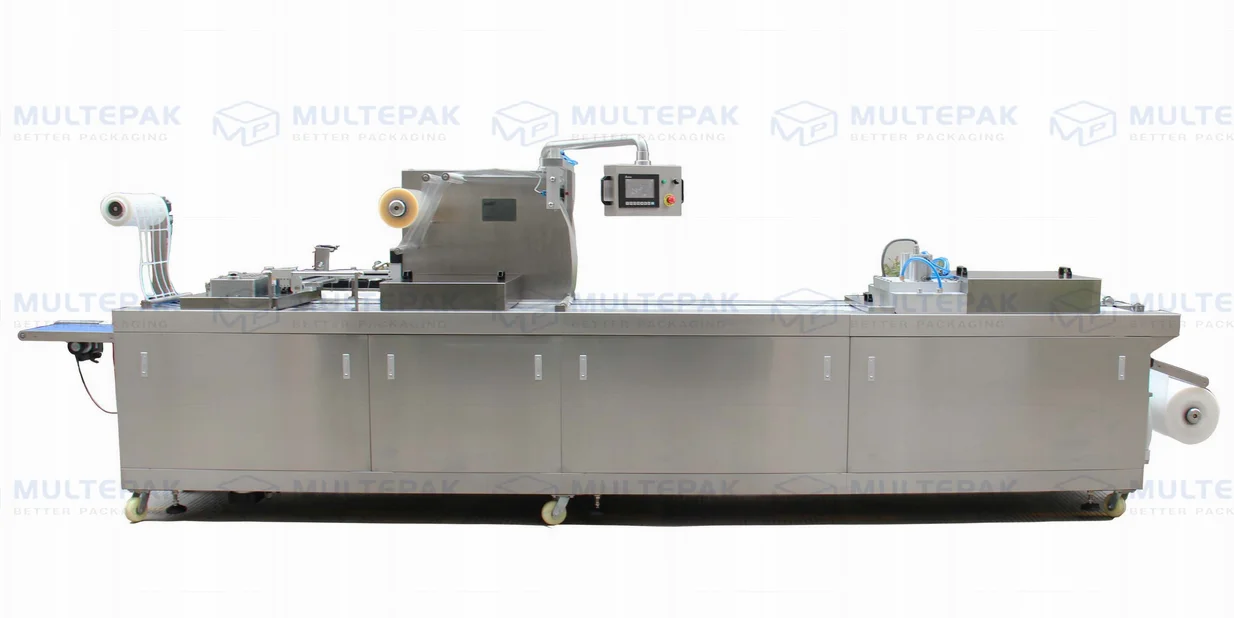 2017 automatic aquatic food thermoforming vacuum packaging machine