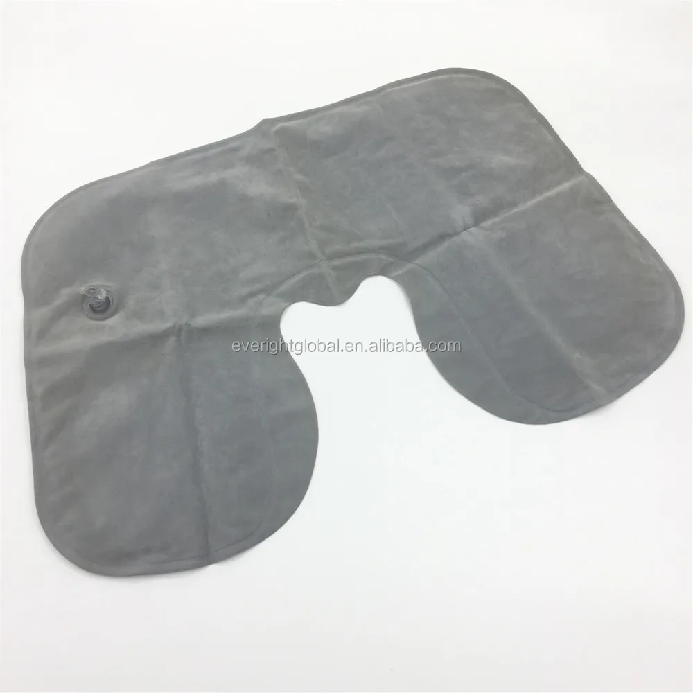 
T0157 Low MOQ custom logo 3pcs travel airline sleeping kit with inflatable U-shaped pillow, earplug and eye mask 