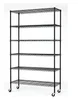 commercial 82x48x18 6 tier layer shelf adjustable wire metal shelving rack