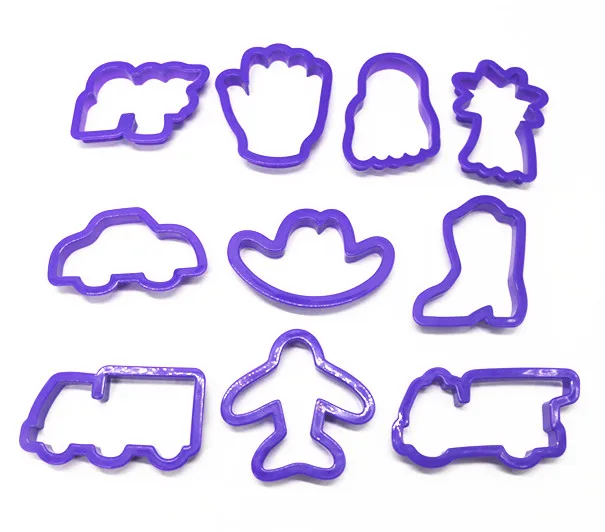 

cake&sweet Food grade plastic alphabet cookie mold and holiday cookie cutter set