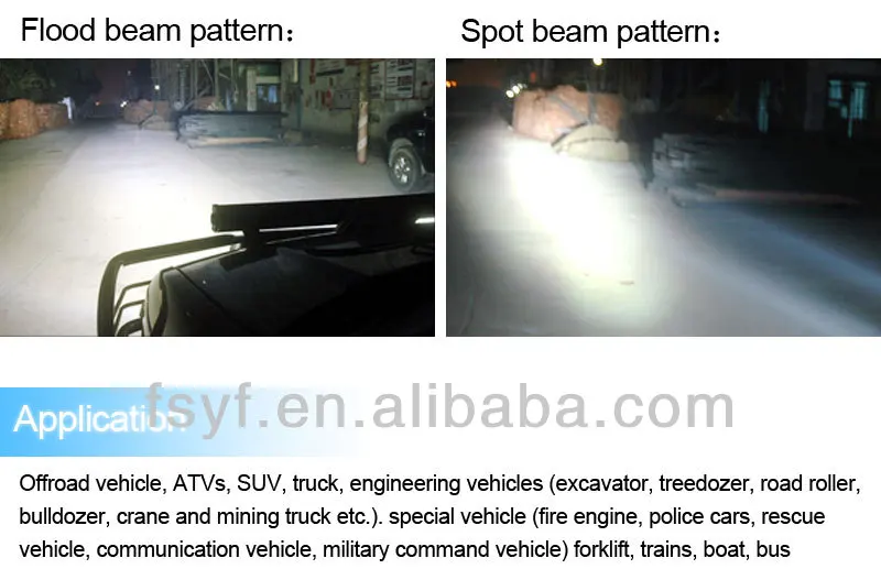 10w cree offroad led spot light bar ,single row led light bar