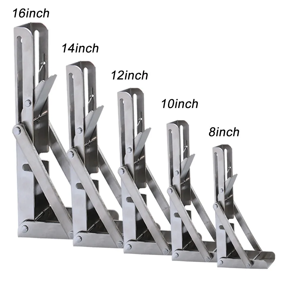 14 Inch Heavy Duty 90 Degree Stainless Steel Adjustable Angle Shelf