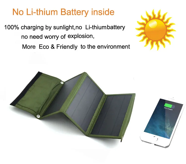 Solar mobile charger power banks portable solar panel chargers for smart phone waterproof solar phone charger cell - ANKUX.COM