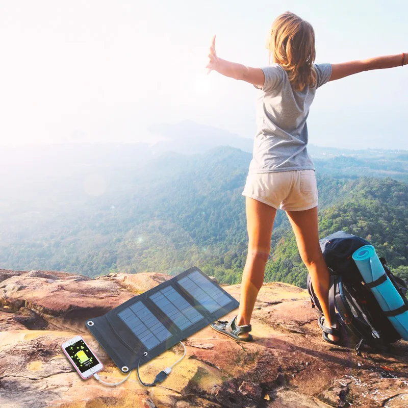 
portable 5w solar mobile charger usb solar charger fold mini solar charger 
