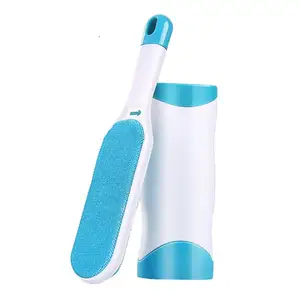 Image of Amazon Double Side Self Cleaning Pet Fur Remover Lint Brush Plastic Dog Cat Hair Remover For Clothing pet fur remover brush