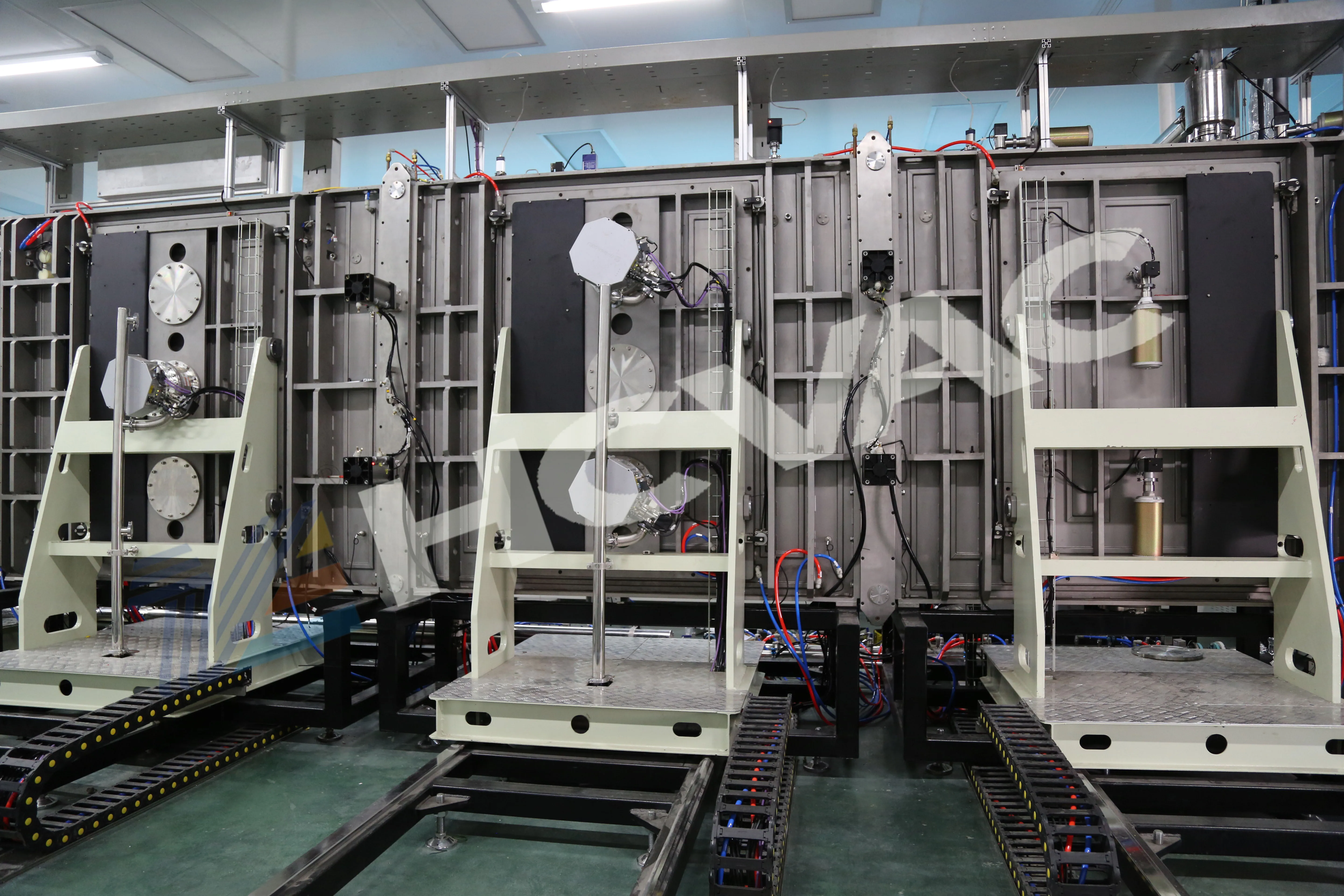 磁控溅射pvd镀膜线cigs薄膜电池/ito,偶氮,低e玻璃380v,220v定制