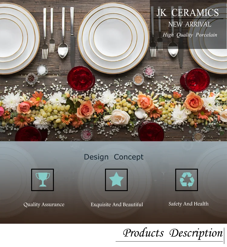 Wholesale Luxury Dubai Gold Rim Bone China Dinner Plate Sets Buy