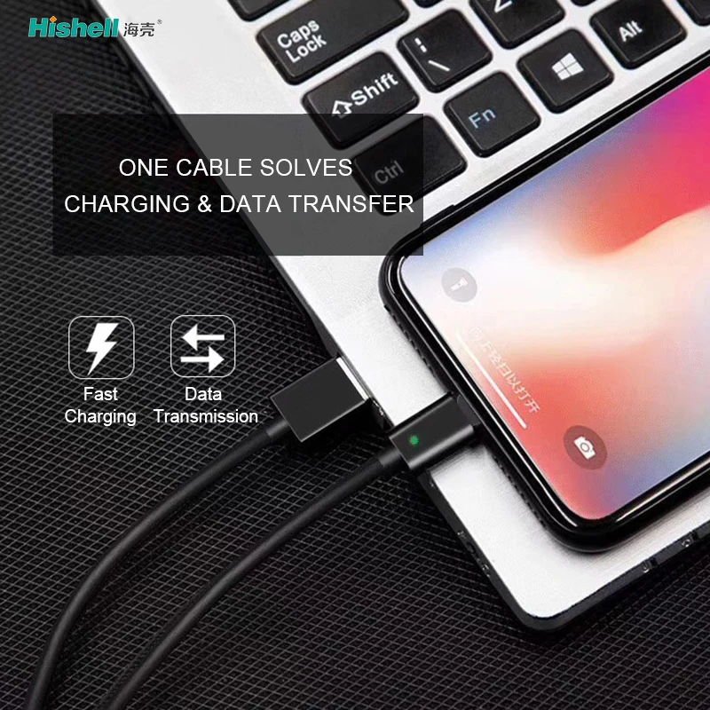 3 in 1 Data Transfer 3A Fast Charging  Flat Head Magnetic Cable