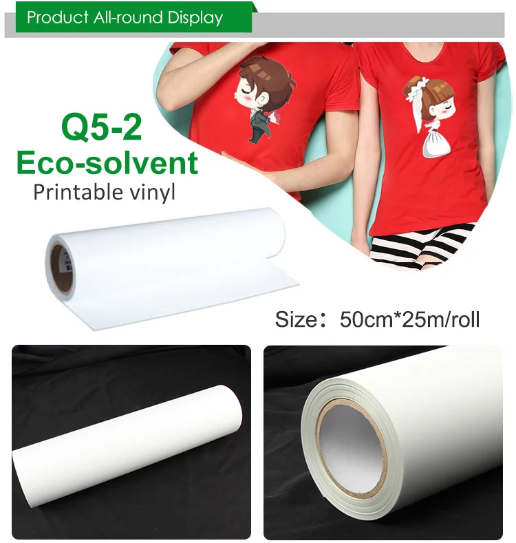 qingyi wholesale pu printable eco solvent heat transfer paper vinyl